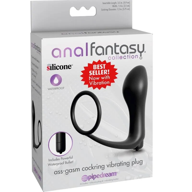 Plug Anal Vibrant En Silicone Pour Éjaculation Prolongée