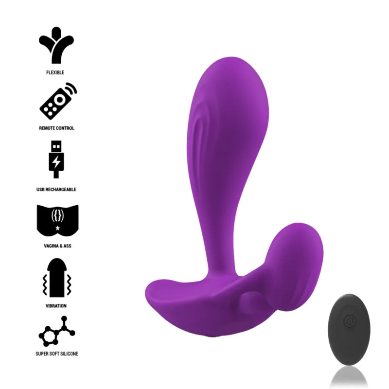 Plug Anal Vibrant Silicone Unisexe Télécommande