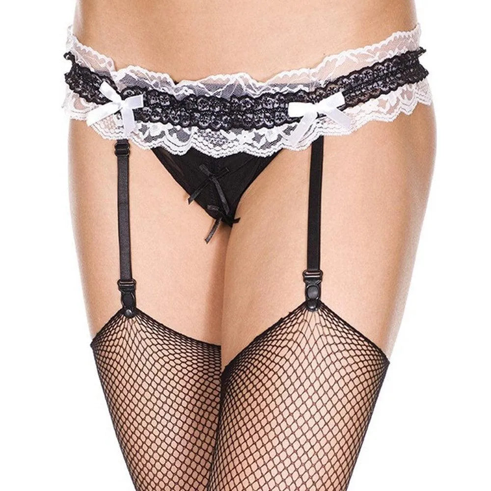 Porte Jarretelle Dentelle Noir