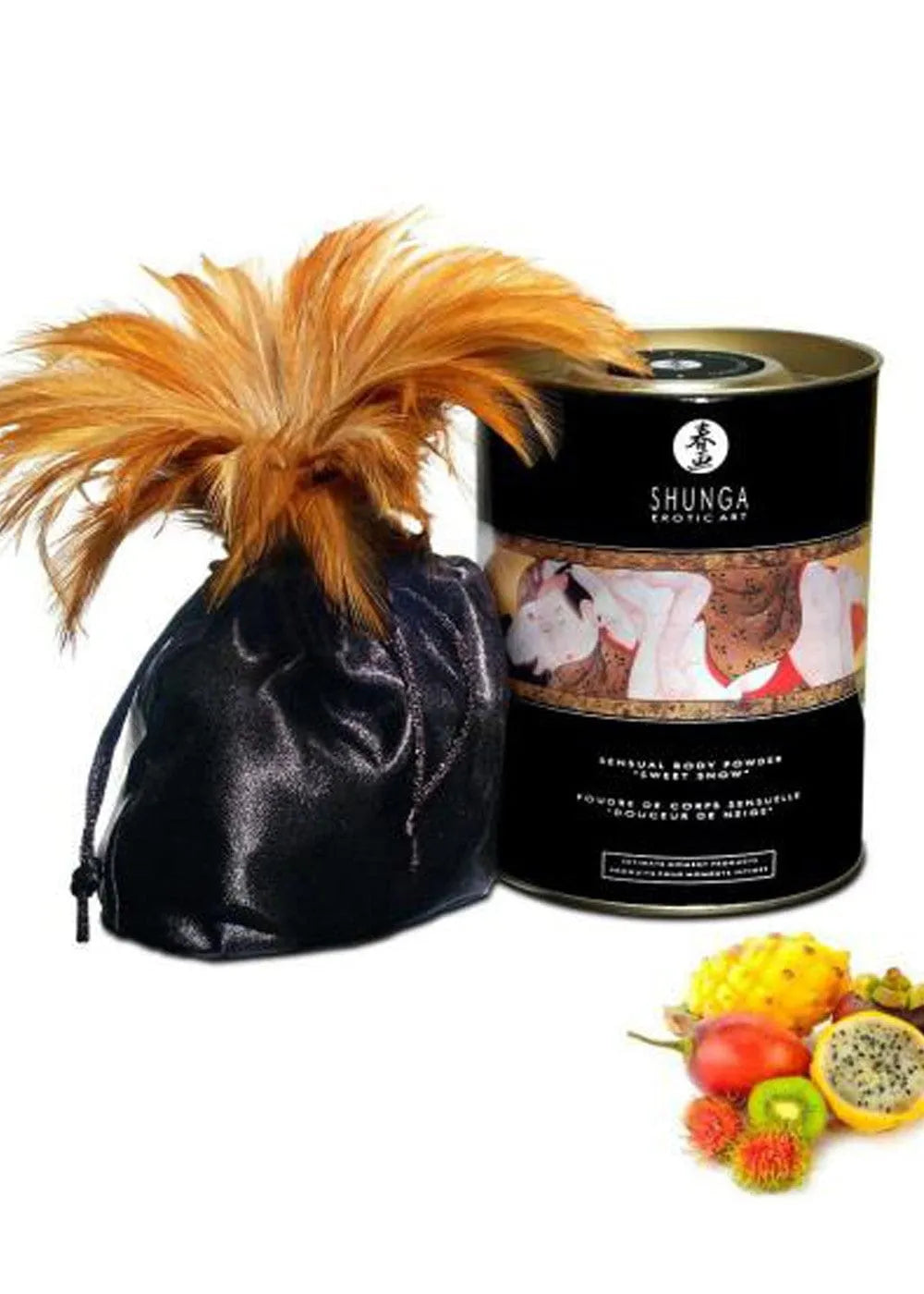 Poudre Corporelle Comestible Fruits Exotiques Pour Massage Végétalien