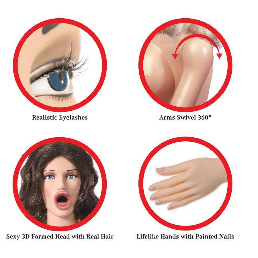 Poupée Gonflable Réaliste Position Levrette