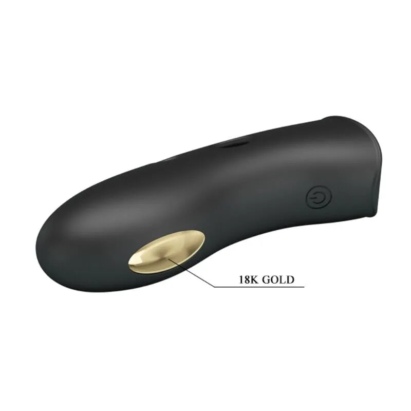 Protège-Doigt Électrostimulation Silicone Noir Rechargeable