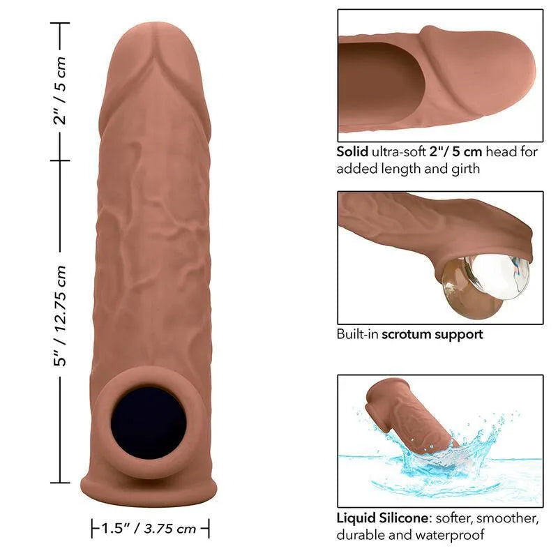 Rallonge Pénienne Réaliste En Silicone Extensible