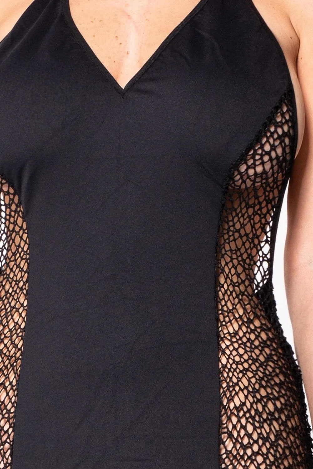 Robe Cocktail Noire Dos Nu Sexy