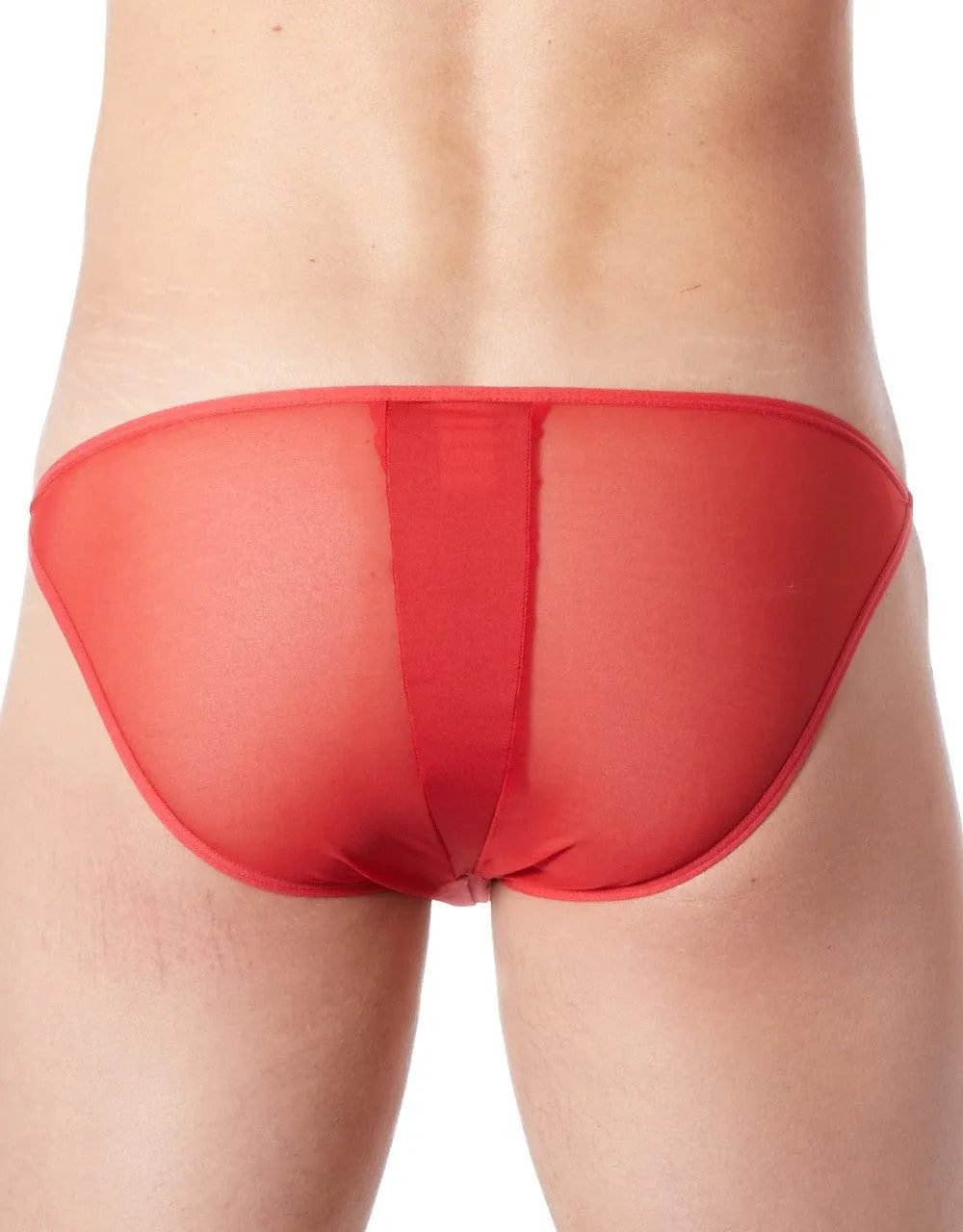 Slip Brief Rouge Sexy Homme Avec Fermeture Éclair
