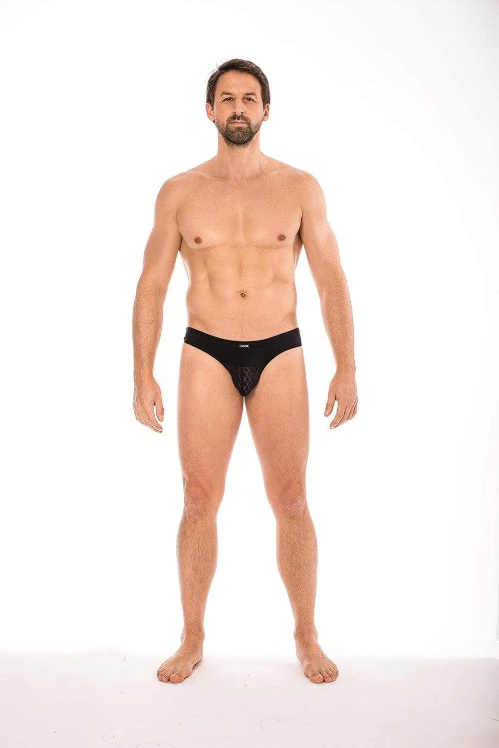 Slip Noir Ajouré Ceinture Large Lookme