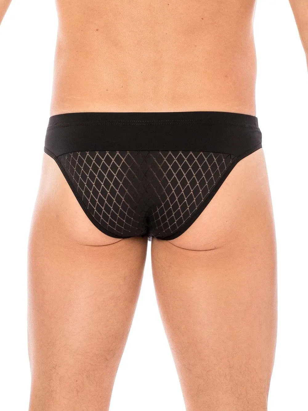 Slip Noir Ajouré Ceinture Large Lookme