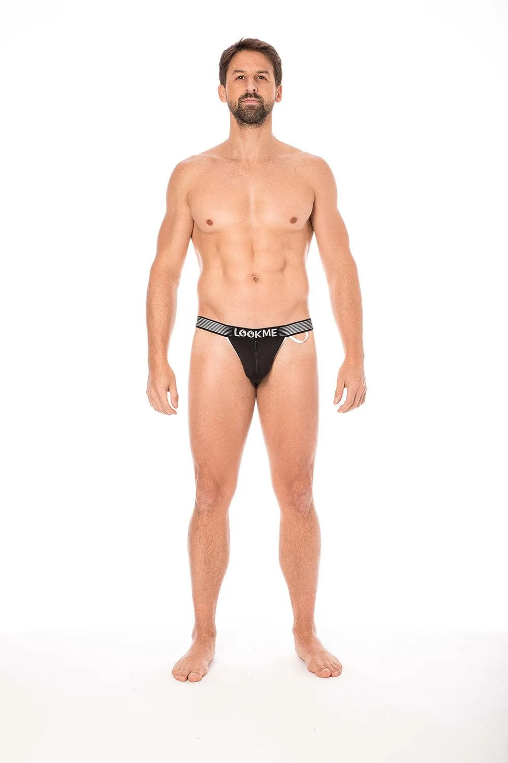 Slip Noir Élégant Avec Fermeture Éclair Et Bande Élastique 'Look Me'