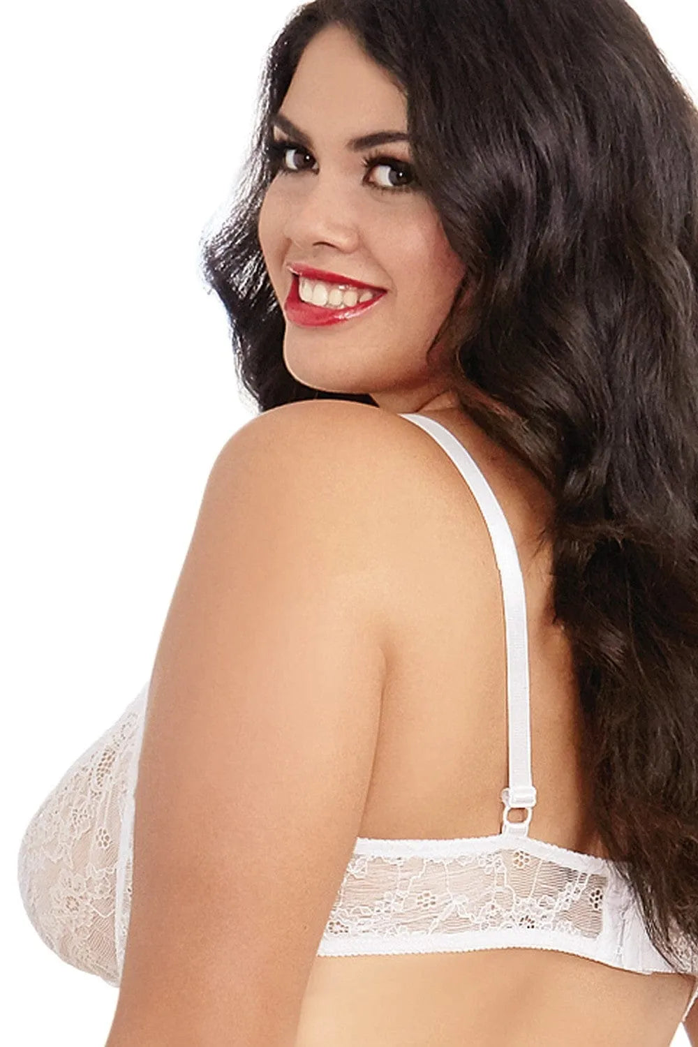 Soutien-Gorge Demi-Bonnets Blanc Confort Décolleté