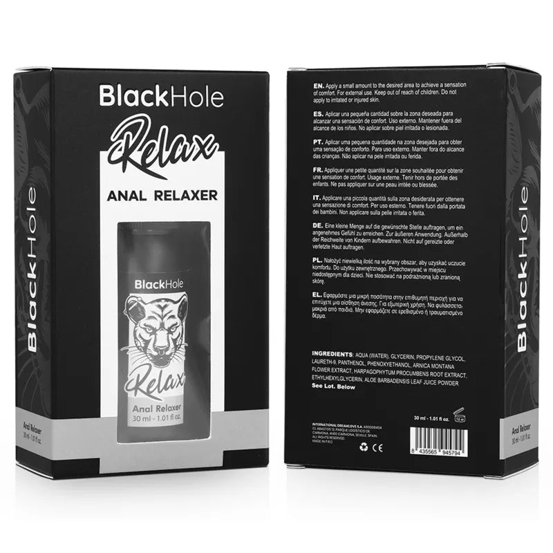 Spray Relaxant Anal À Base D'Eau