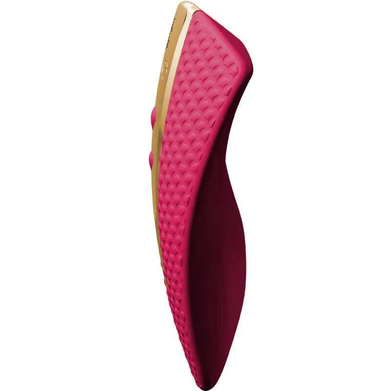 Stimulateur clitoridien rose ergonomique en silicone hypoallergénique, design élégant et étanche pour plaisir sensoriel.
