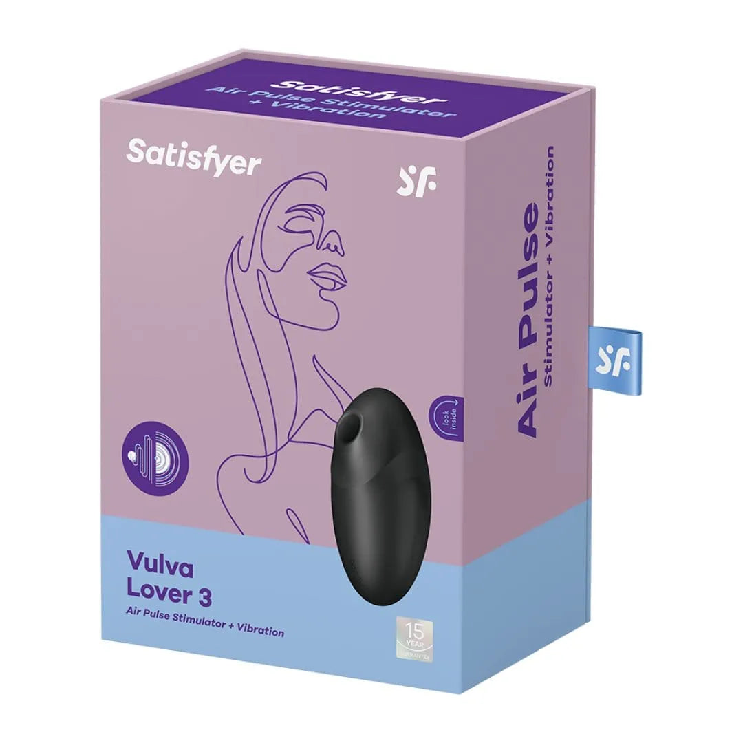 Stimulateur Satisfyer Vulva Lover 3 Noir Pour Débutants