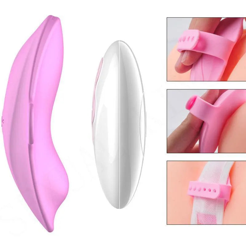 Stimulateur Vibromasseur Télécommandé Silicone Fuchsia