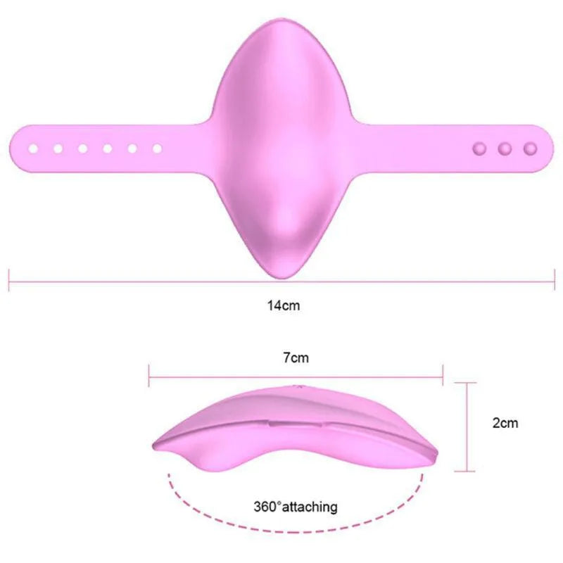 Stimulateur Vibromasseur Télécommandé Silicone Fuchsia