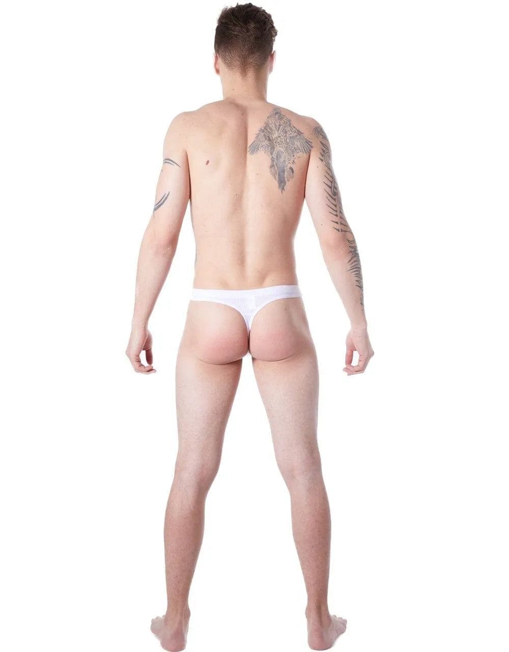 String Blanc Homme Élégant En Polyamide Extensible