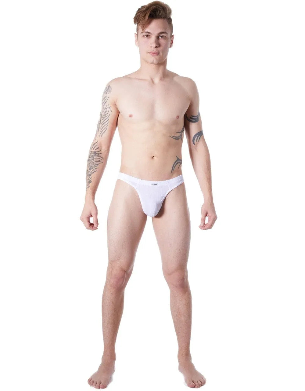 String Blanc Homme Élégant En Polyamide Extensible