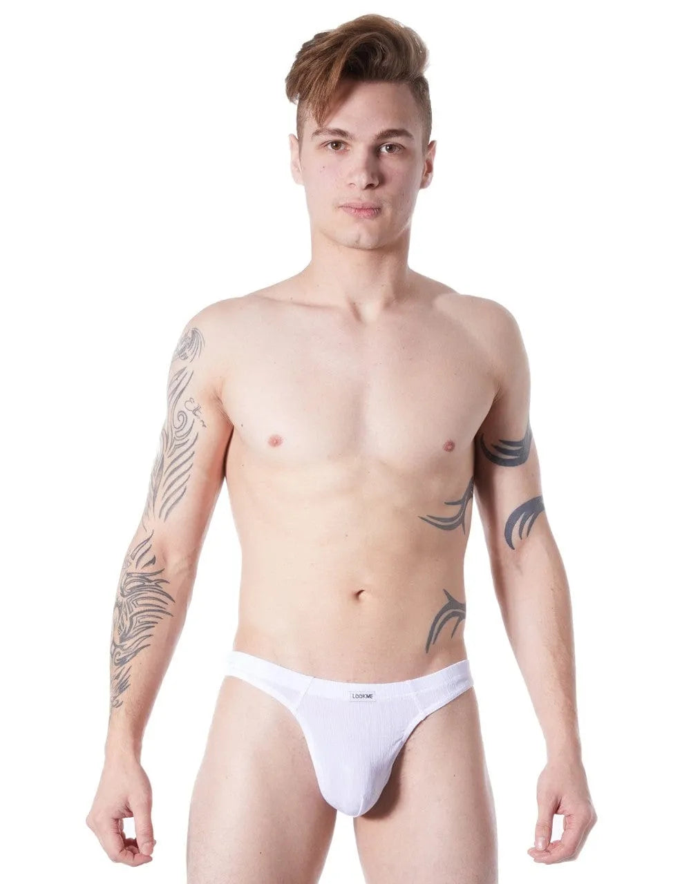 String Blanc Homme Élégant En Polyamide Extensible