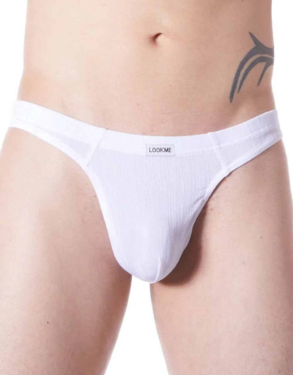 String Blanc Homme Élégant En Polyamide Extensible