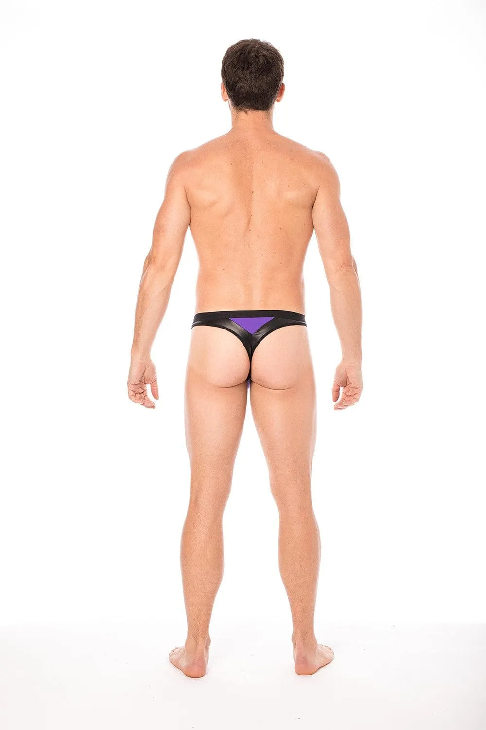 String Érotique Magenta Simili Cuir