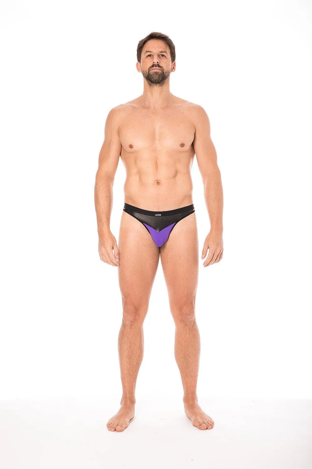 String Érotique Magenta Simili Cuir