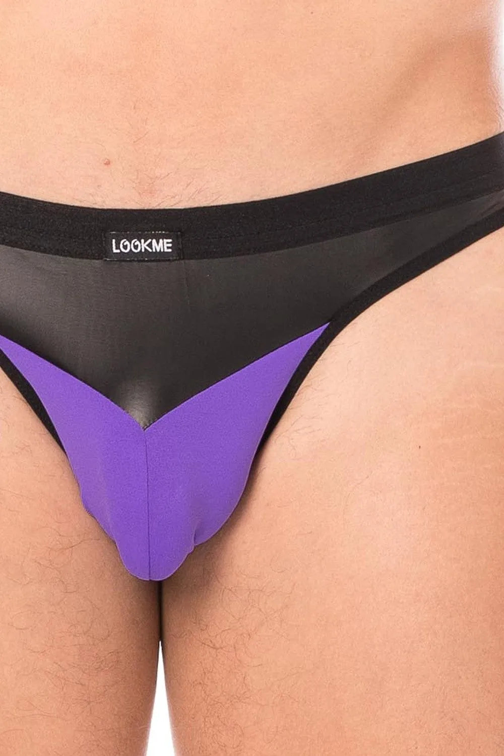 String Érotique Magenta Simili Cuir