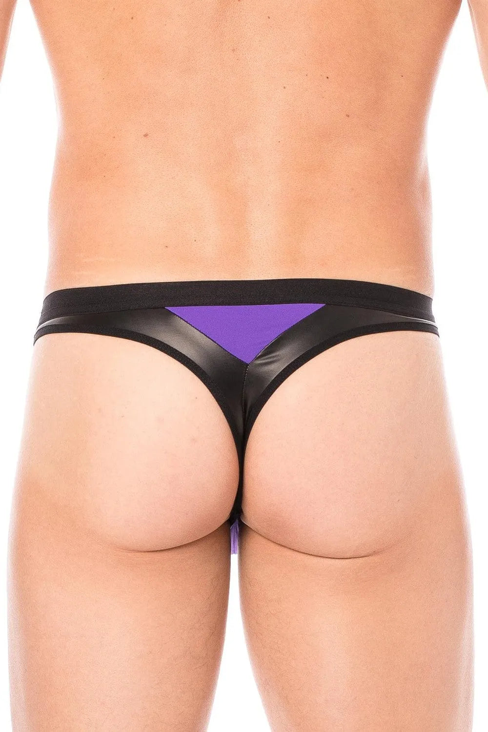 String Érotique Magenta Simili Cuir