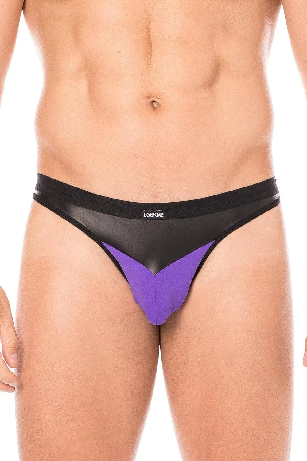 String Érotique Magenta Simili Cuir