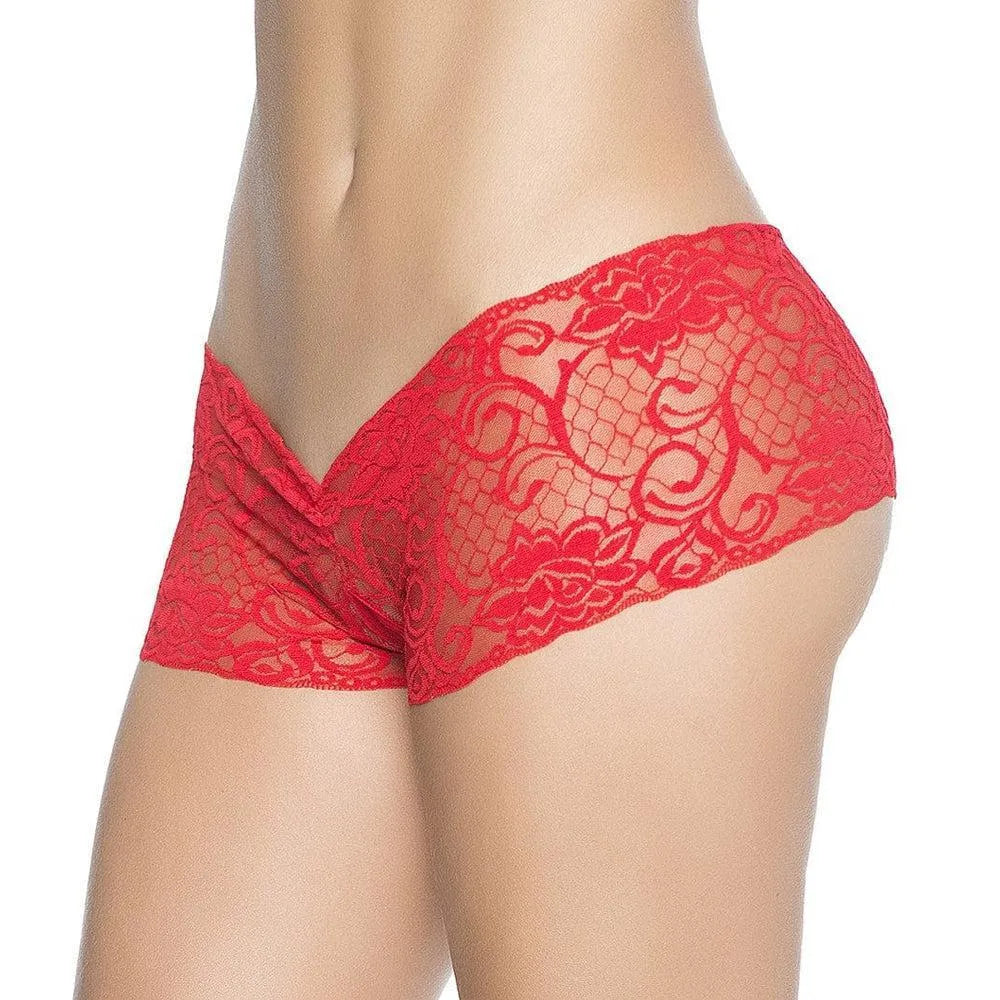 String Rouge Dentelle