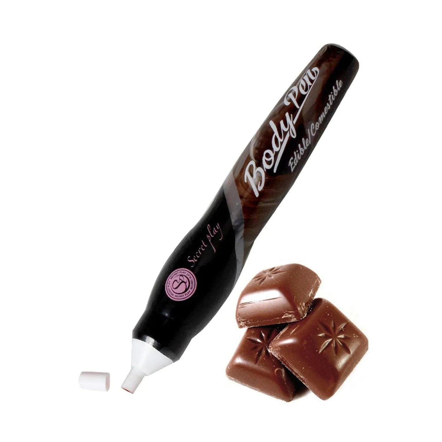 Stylo Corporel Comestible Au Chocolat Romantique