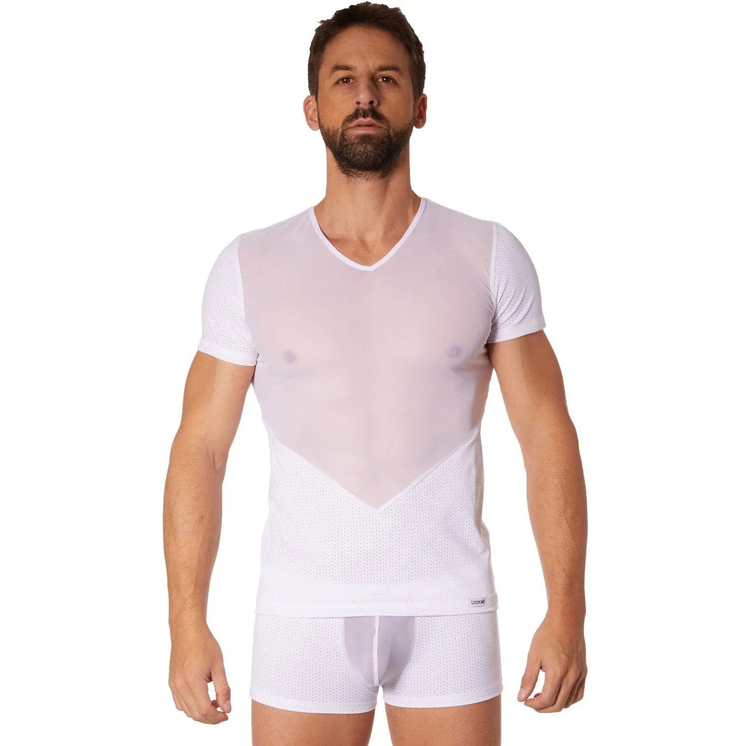 T-Shirt Blanc Transparent Doux Et Sensuel
