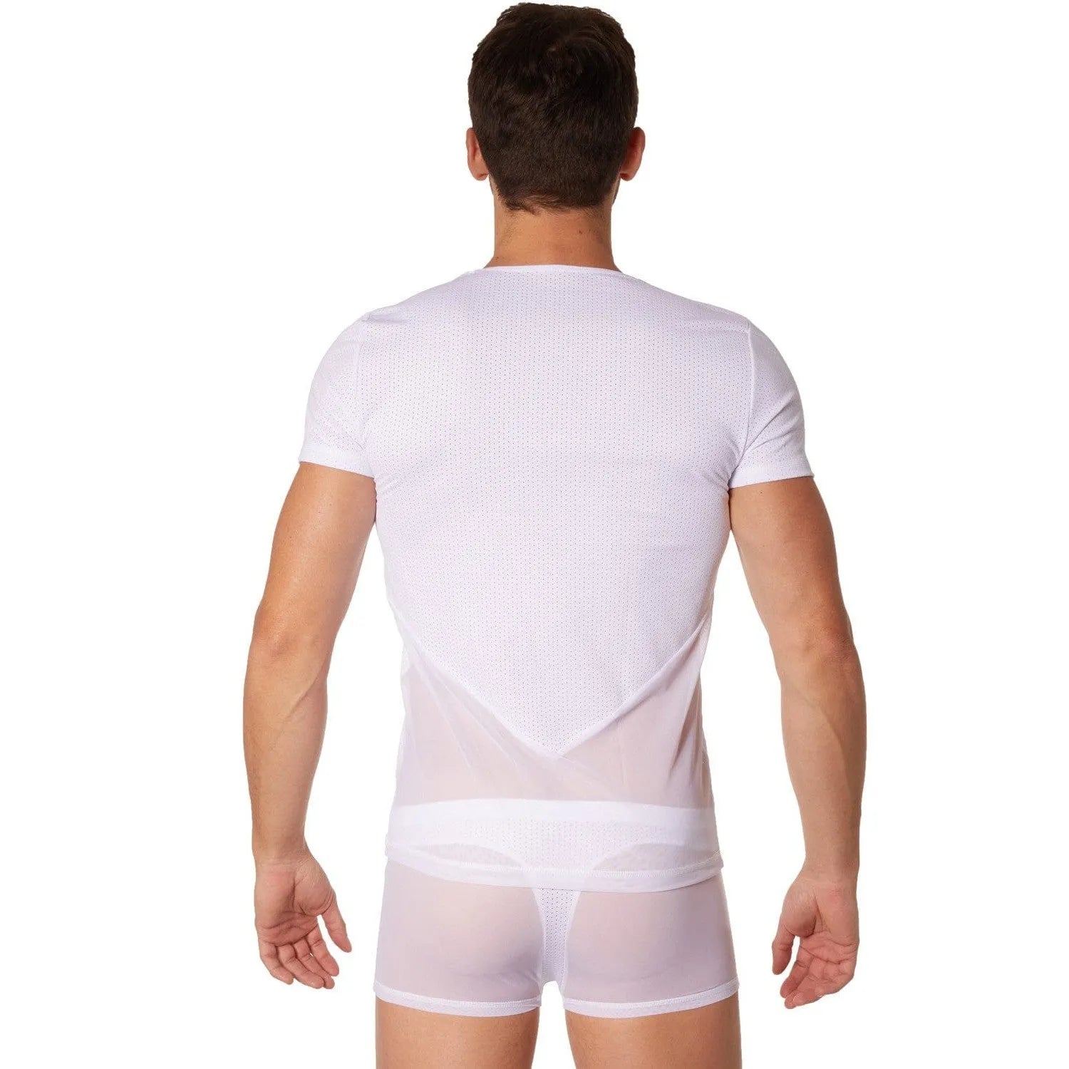 T-Shirt Blanc Transparent Doux Et Sensuel