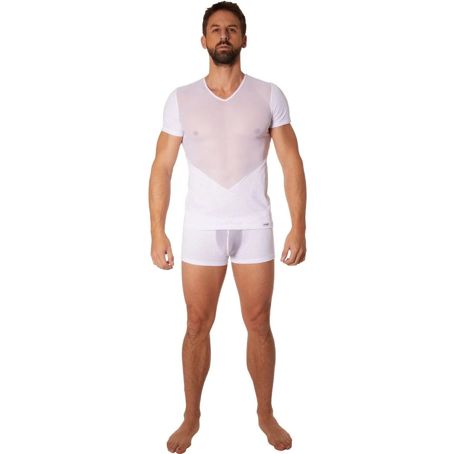 T-Shirt Blanc Transparent Doux Et Sensuel