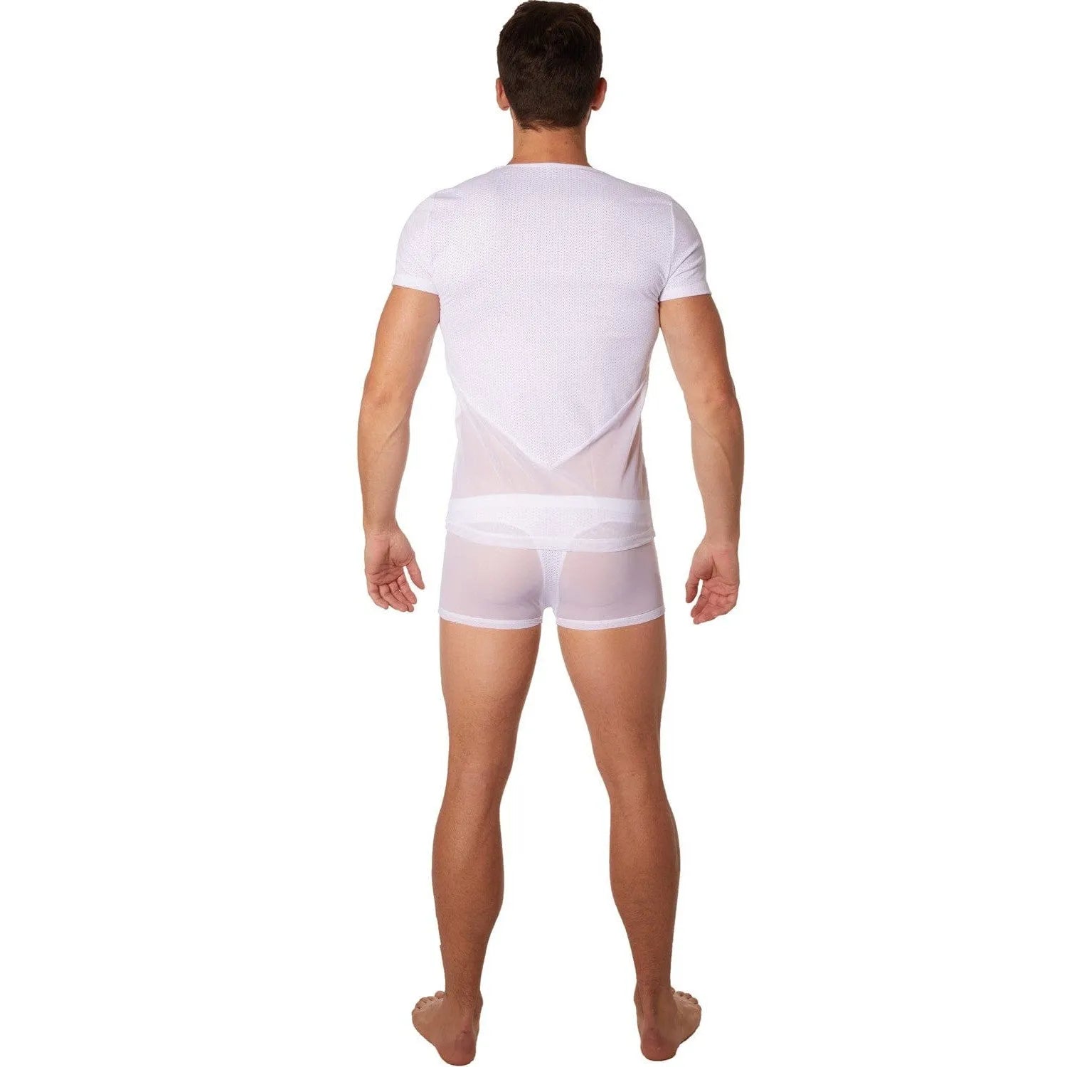 T-Shirt Blanc Transparent Doux Et Sensuel