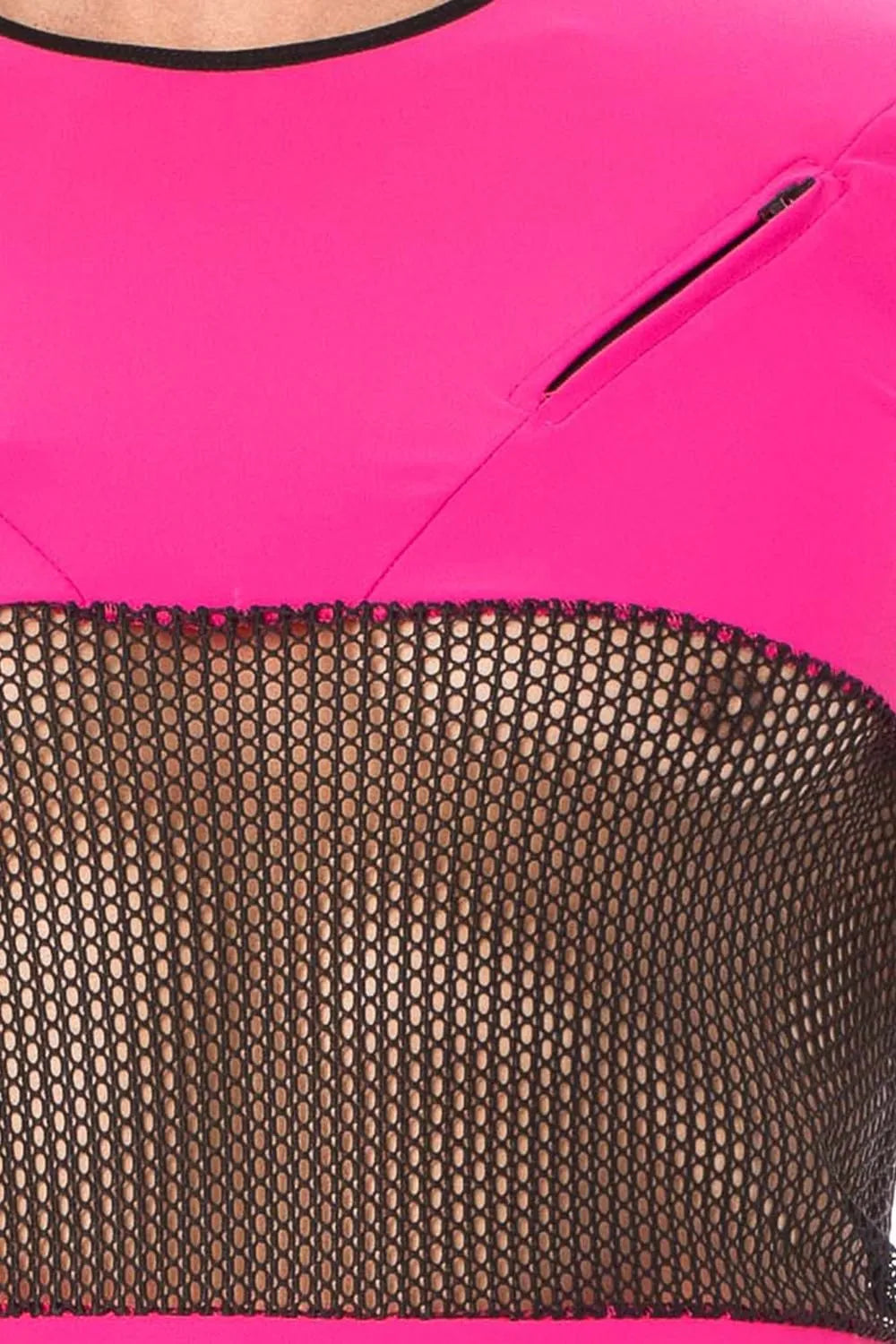 T-Shirt Magenta Design Urban Avec Fermetures Éclair