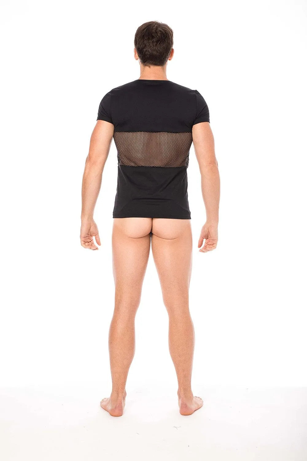 T-Shirt Noir Sexy Urban Avec Fermetures Éclair