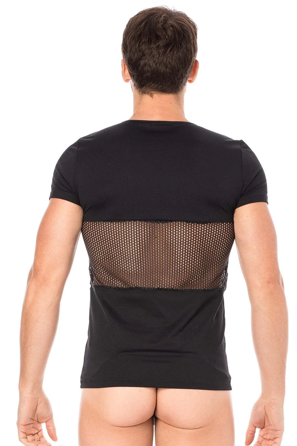 T-Shirt Noir Sexy Urban Avec Fermetures Éclair