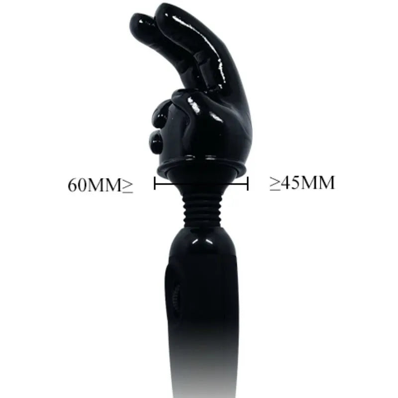 Tête Interchangeable De Massage Main Noire