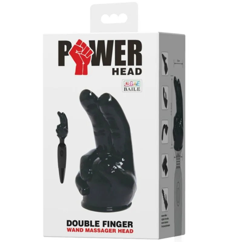 Tête Interchangeable De Massage Main Noire