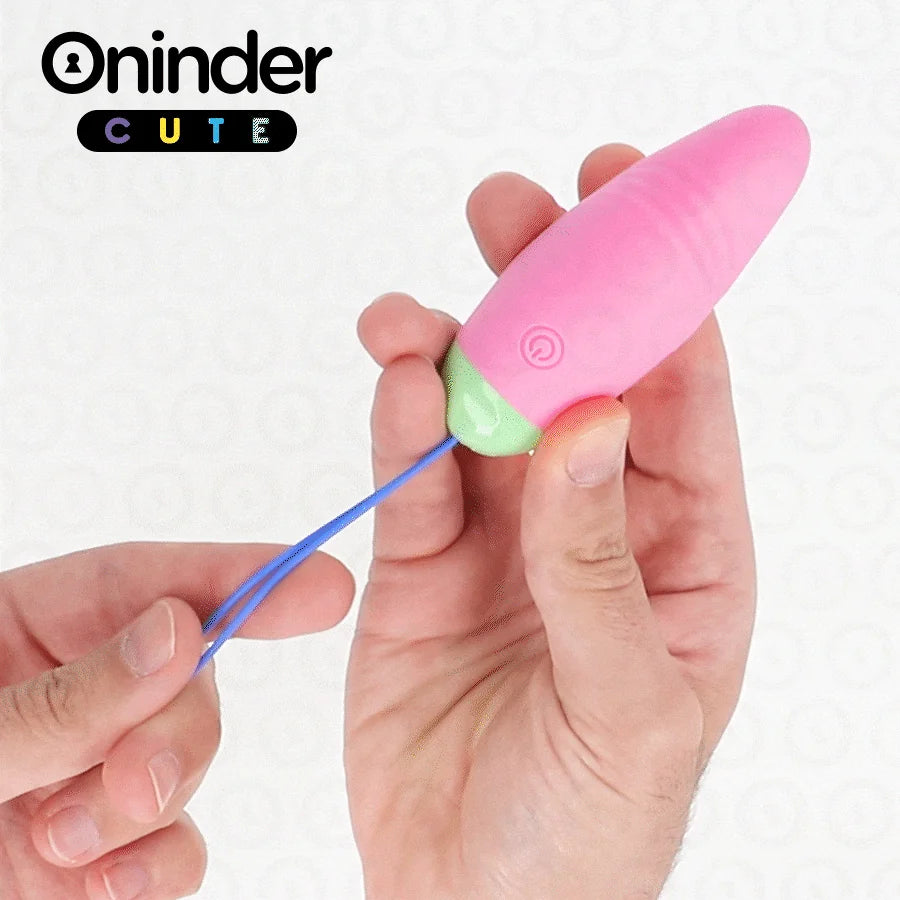 Œuf vibrant discret silicone vibrant ondulatoire ONINDER application contrôlable couples