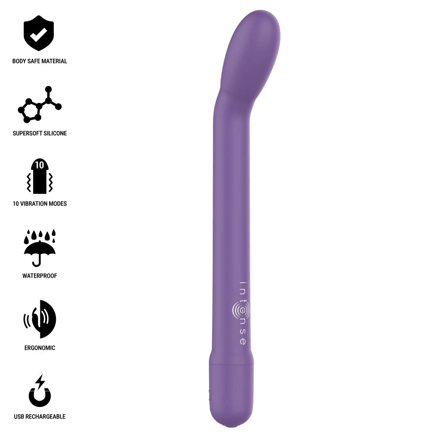 Vibromasseur Rechargeable Intense Karlie Violet Stimulation Point G 10 Modes ABS Durable Design Élégant