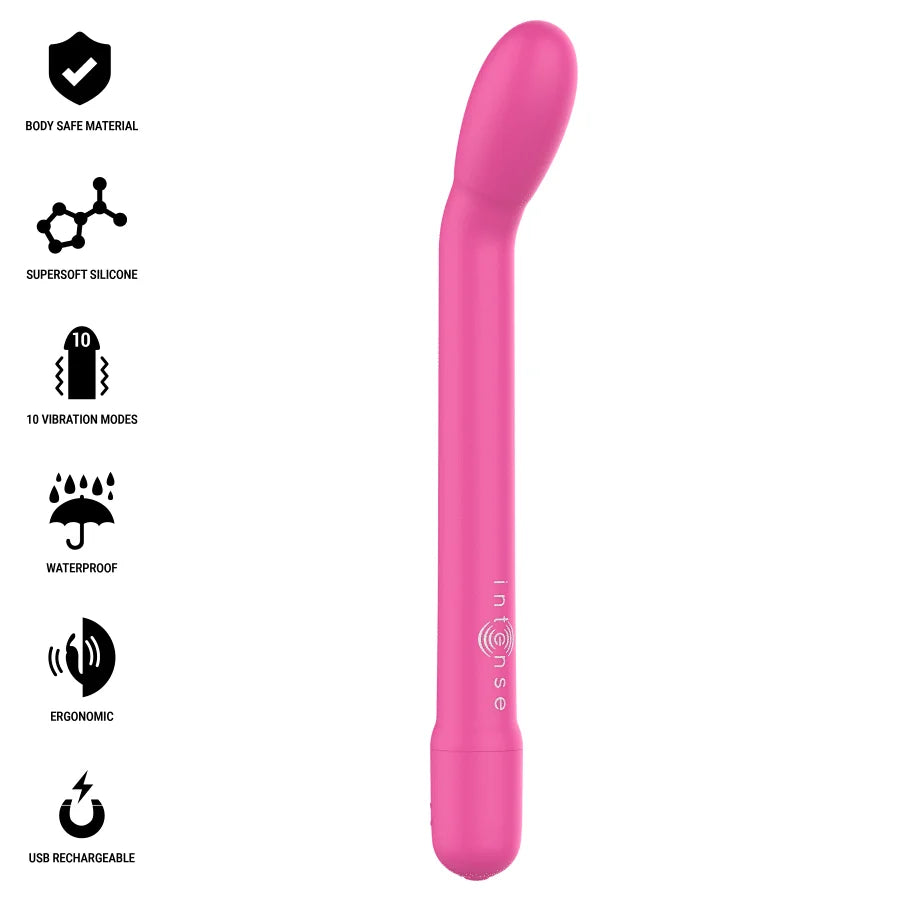 Vibromasseur rechargeable stimulation point G 10 modes de vibration ABS sans BPA Karlie rose discrétion intimité couple