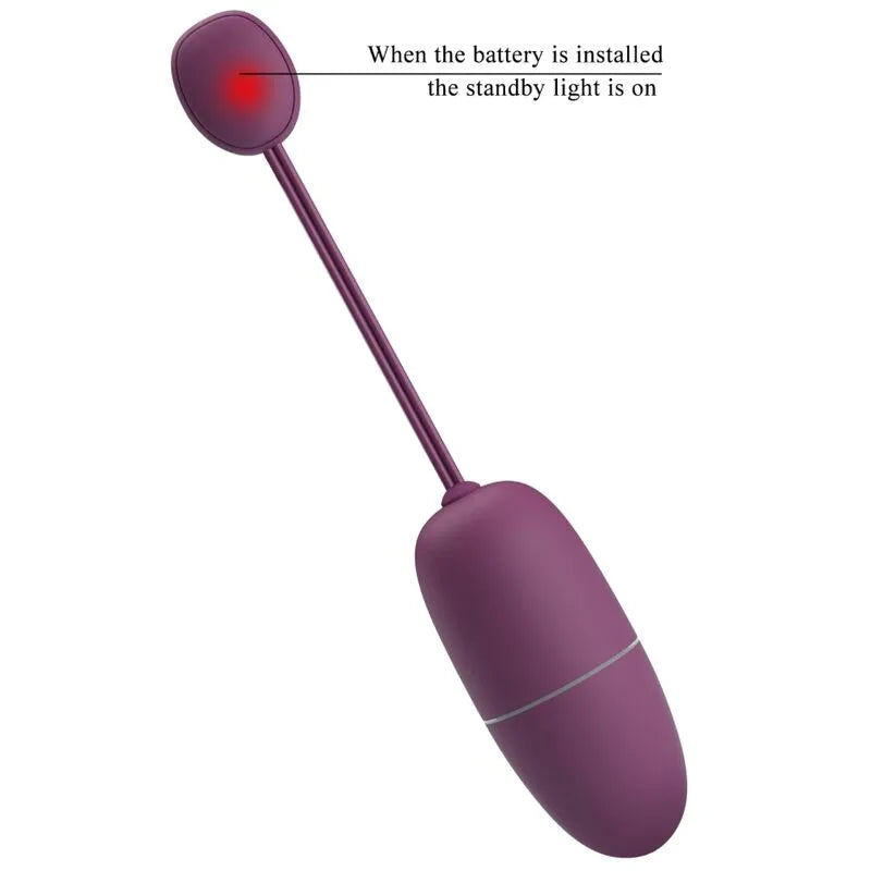 Œuf Vibrant Contrôle App Silicone Lilas
