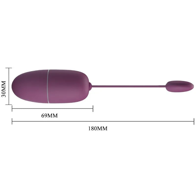 Œuf Vibrant Contrôle App Silicone Lilas