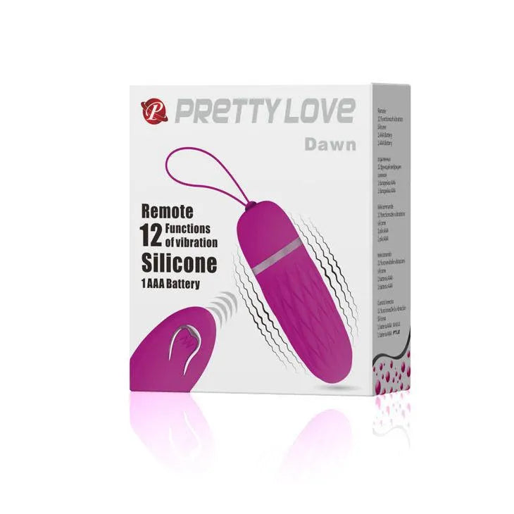 Œuf Vibrant En Silicone Lilas Avec Télécommande