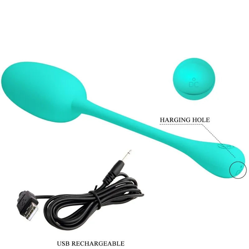 Œuf Vibrant En Silicone Vert Agua Rechargeable