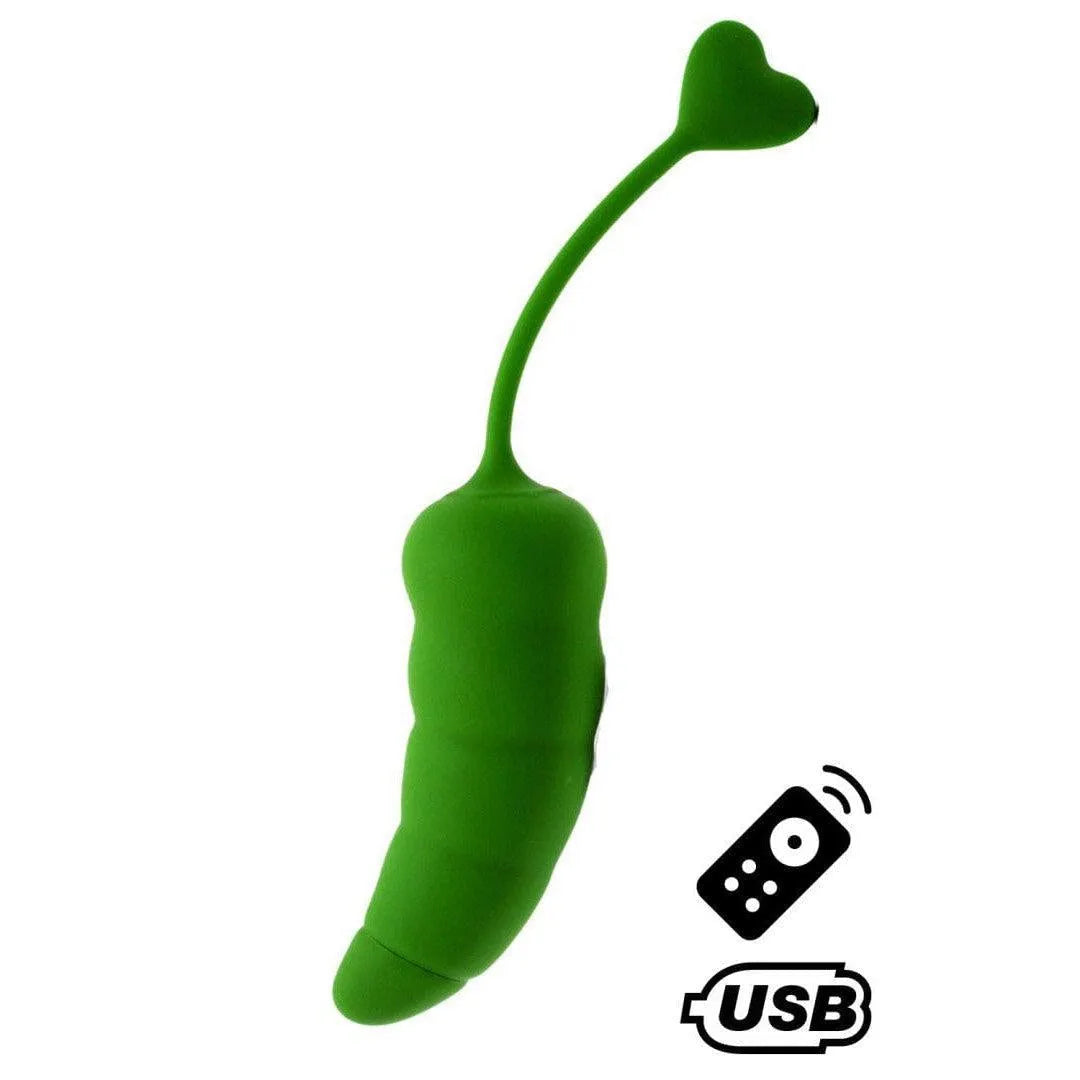 Œuf Vibrant Piment Télécommandé Silicone Waterproof