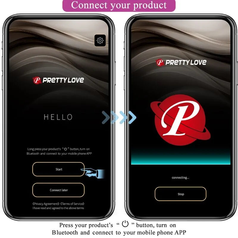 Œuf Vibrant Rose Avec Application Smartphone