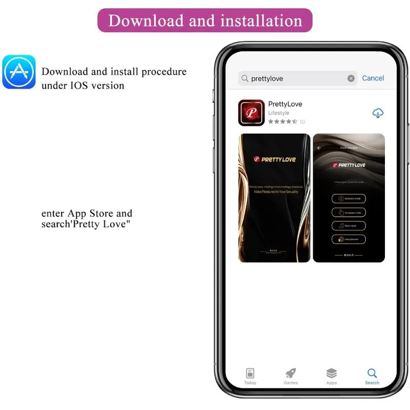 Œuf Vibrant Rose Avec Application Smartphone