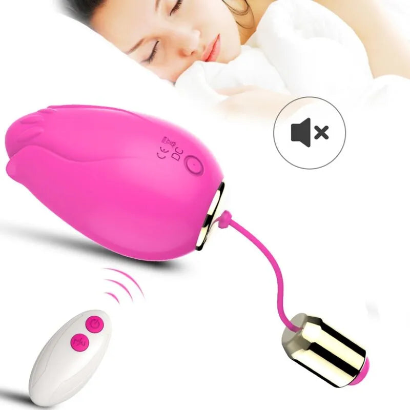 Œuf Vibrant Silicone Étanche Rechargeable 9 Modes