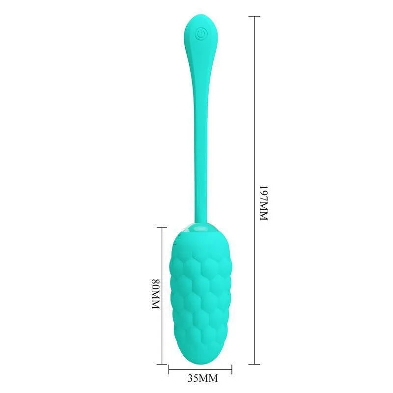 Œuf Vibrant Silicone Vert Aqua 12 Fonctions